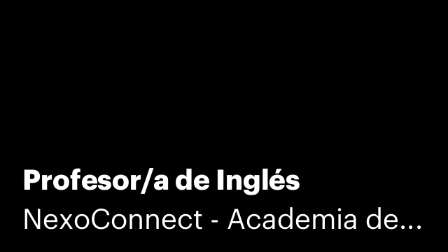 Profesor/a de Inglés