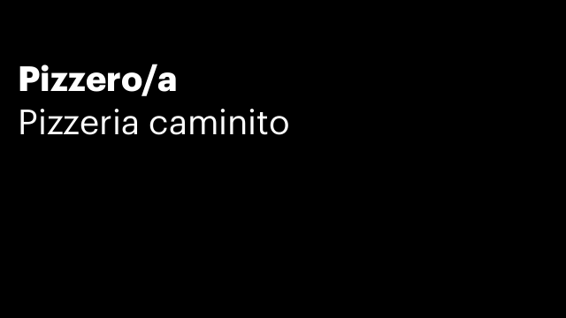 Pizzero/a