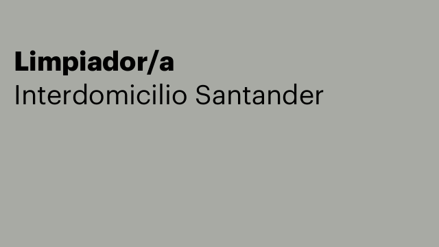 Limpiador/a