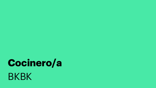Cocinero/a