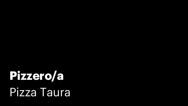 Pizzero/a