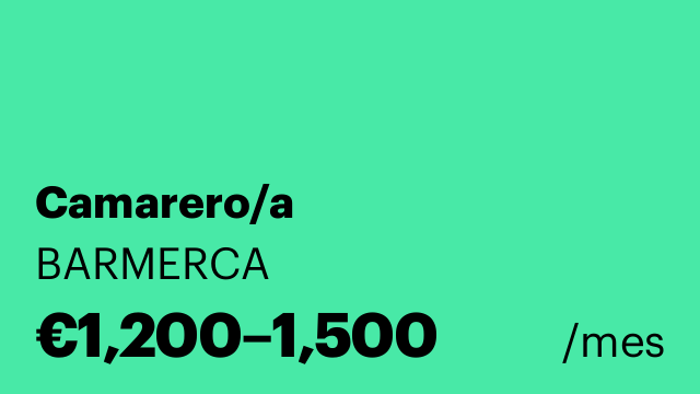 Camarero/a
