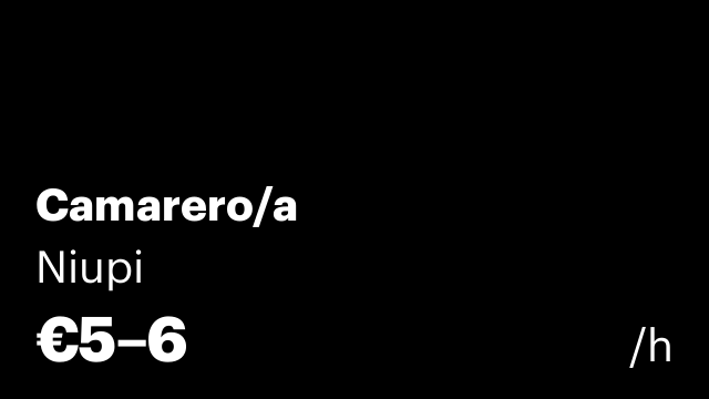 Camarero/a