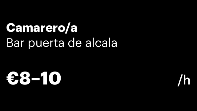 Camarero/a