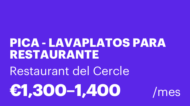 PICA - LAVAPLATOS PARA RESTAURANTE