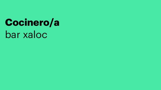 Cocinero/a