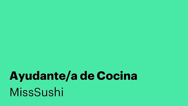Ayudante/a de Cocina