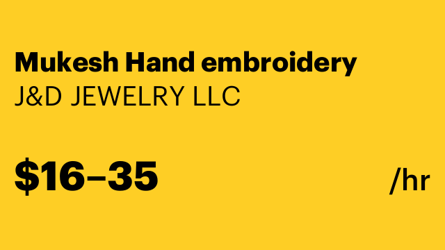 Mukesh Hand embroidery