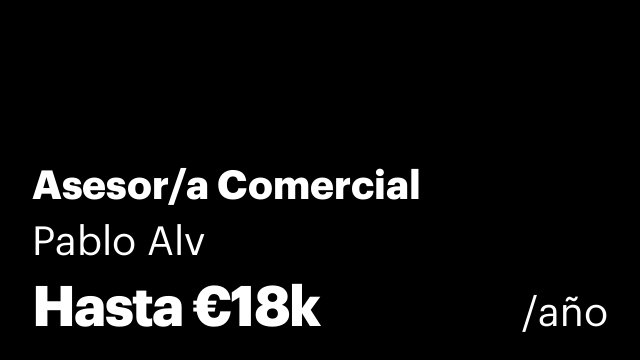 Asesor/a Comercial
