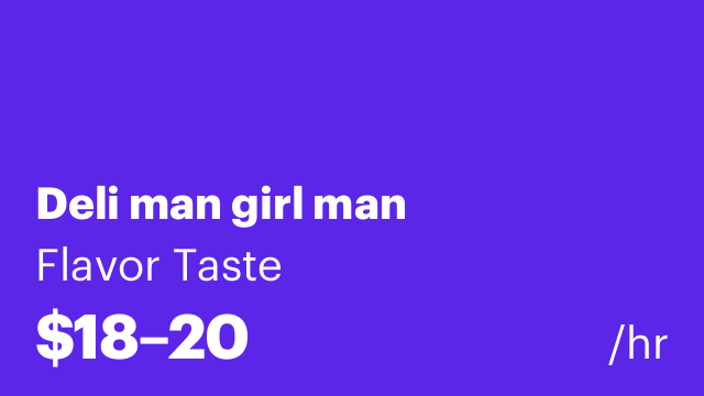 Deli man girl man