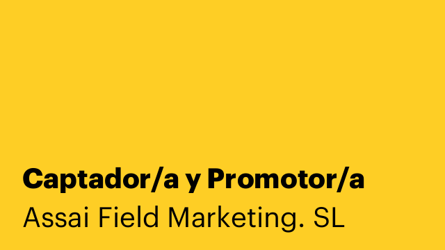 Captador/a y Promotor/a