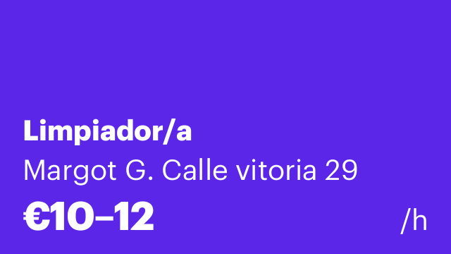 Limpiador/a