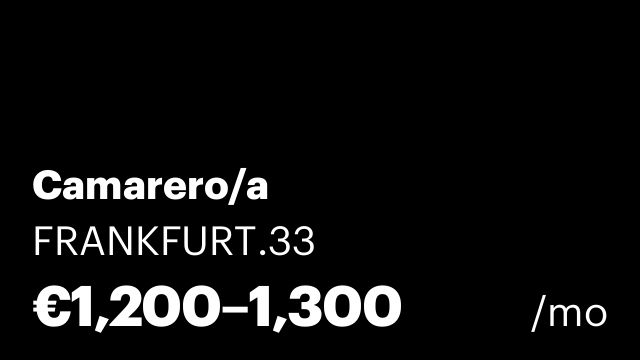 Camarero/a