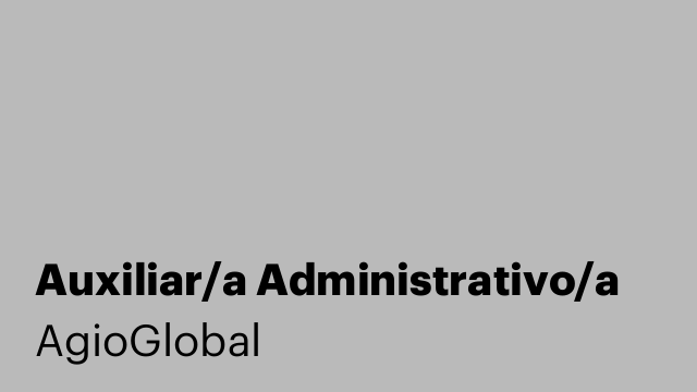 Auxiliar/a Administrativo/a