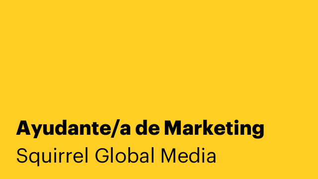 Ayudante/a de Marketing