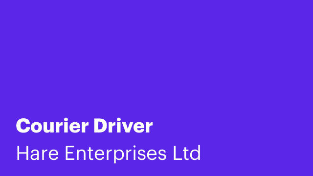 Courier Driver