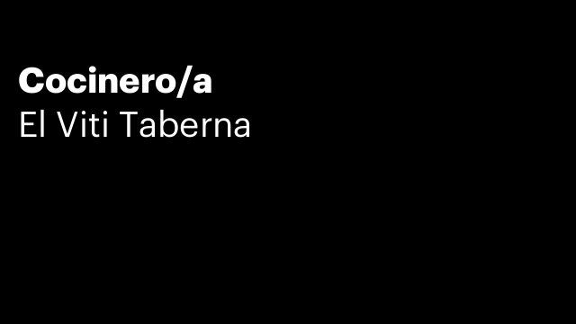 Cocinero/a