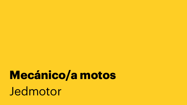 Mecánico/a motos