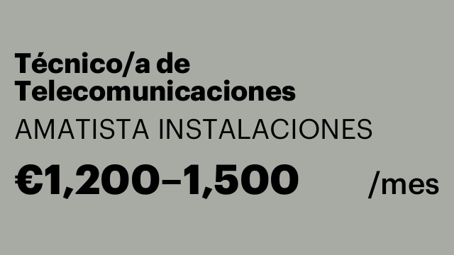 Técnico/a de Telecomunicaciones