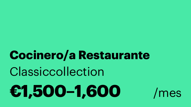 Cocinero/a Restaurante