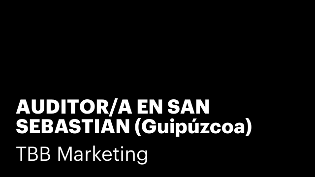 AUDITOR/A EN SAN SEBASTIAN (Guipúzcoa)