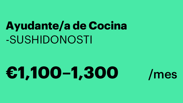 Ayudante/a de Cocina