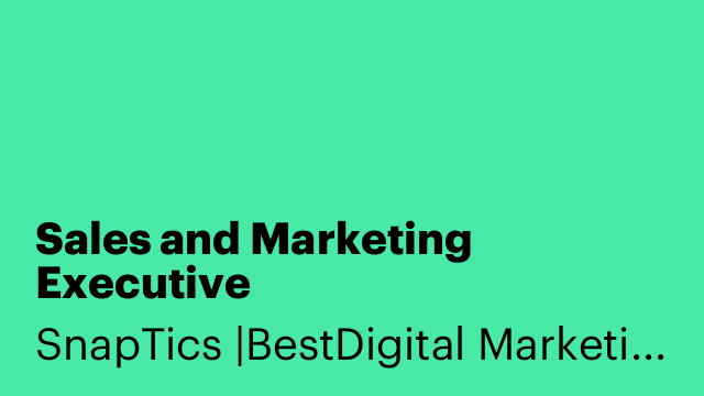 Sales and Marketing Executive