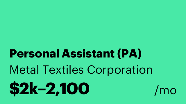 Personal Assistant (PA)