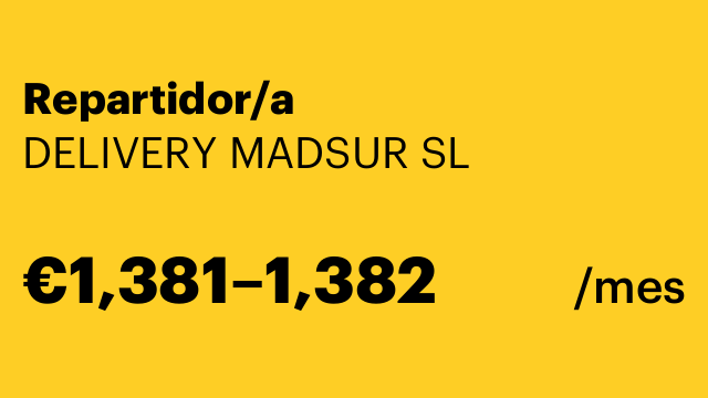 Repartidor/a