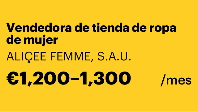 Vendedora de tienda de ropa de mujer