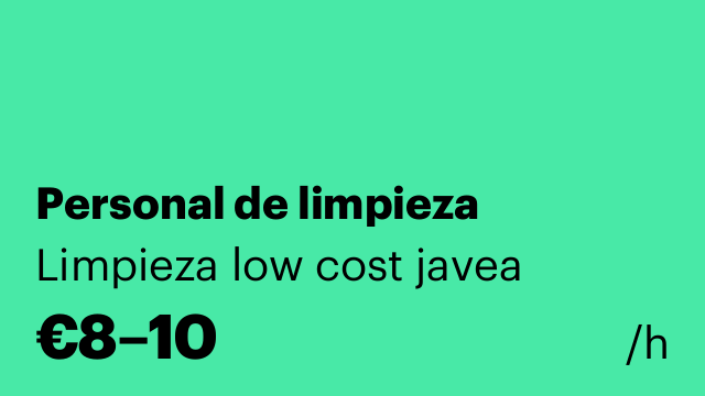Personal de limpieza