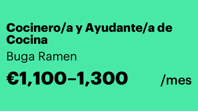 Cocinero/a y Ayudante/a de Cocina