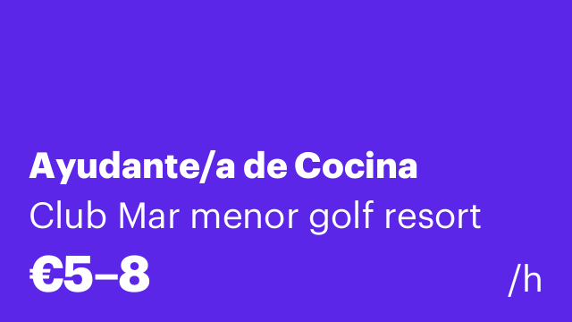 Ayudante/a de Cocina