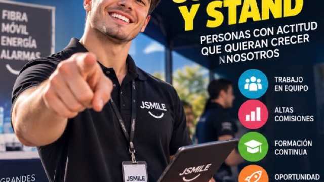 🚨 ¡BUSCAMOS COMERCIALES Y PERSONAL DE STAND!