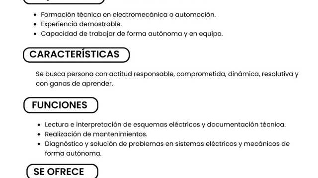 Electromecánico/a