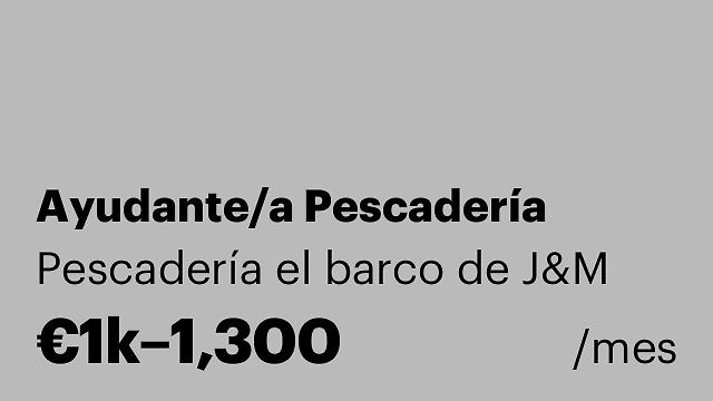 Ayudante/a Pescadería
