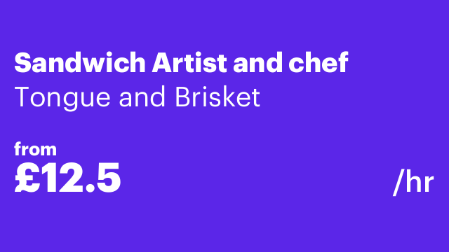 Sandwich Artist and chef