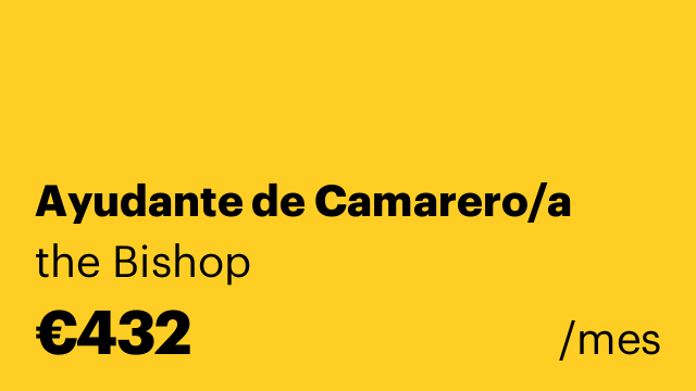 Ayudante de Camarero/a