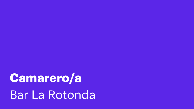 Camarero/a