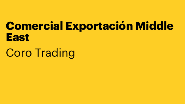 Comercial Exportación Middle East