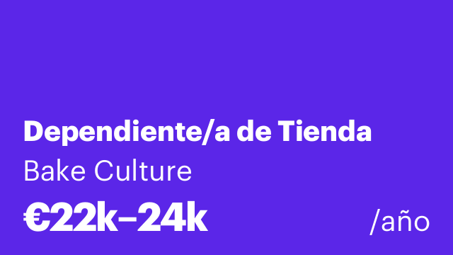 Dependiente/a de Tienda