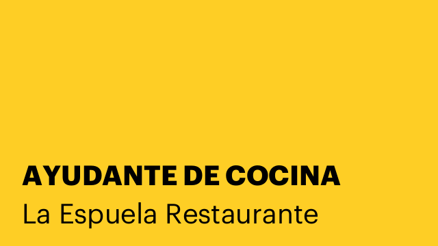 AYUDANTE DE COCINA