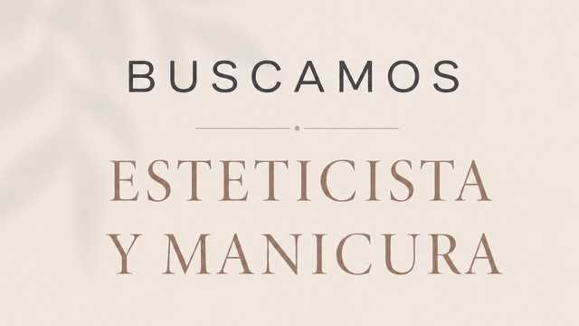 MANICURISTA Y ESTETICISTA