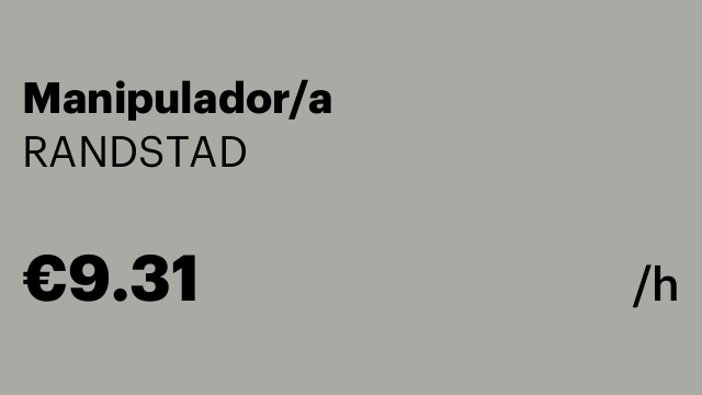 Manipulador/a