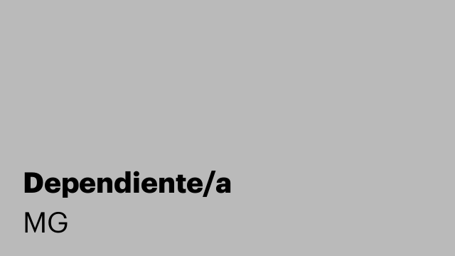Dependiente/a