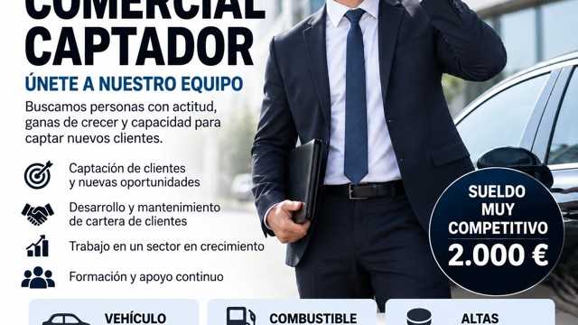 Comercial y Captador/a