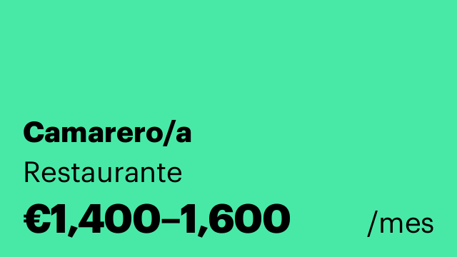 Camarero/a