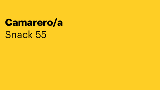 Camarero/a