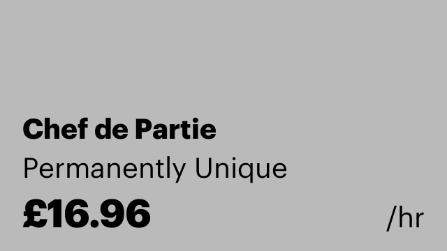 Chef de Partie