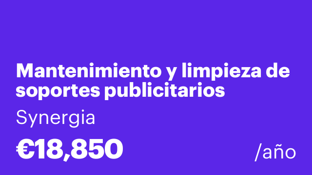 Mantenimiento y limpieza de soportes publicitarios